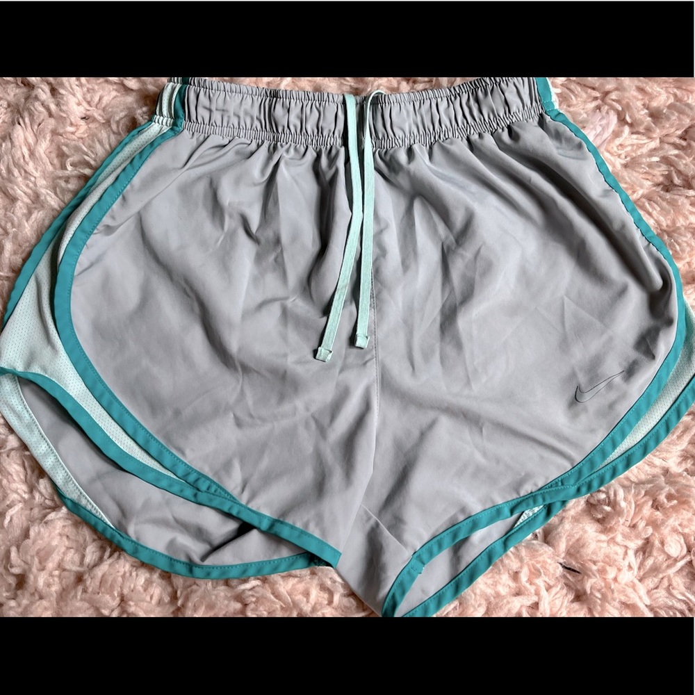 Blue and Gray Nike Athletic Shorts